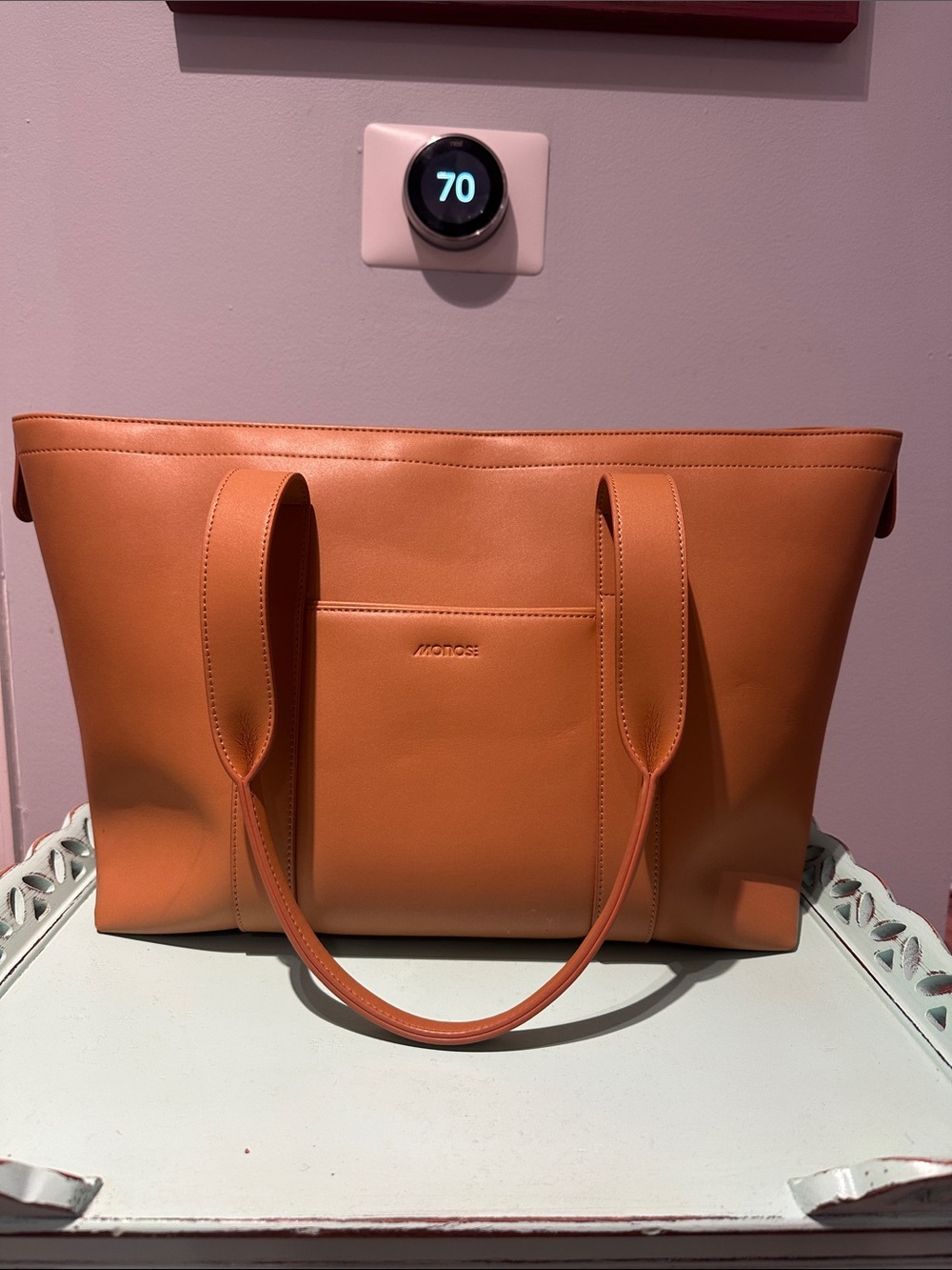 Monos Metro Tote in Saddle Tan